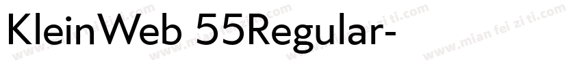KleinWeb 55Regular字体转换